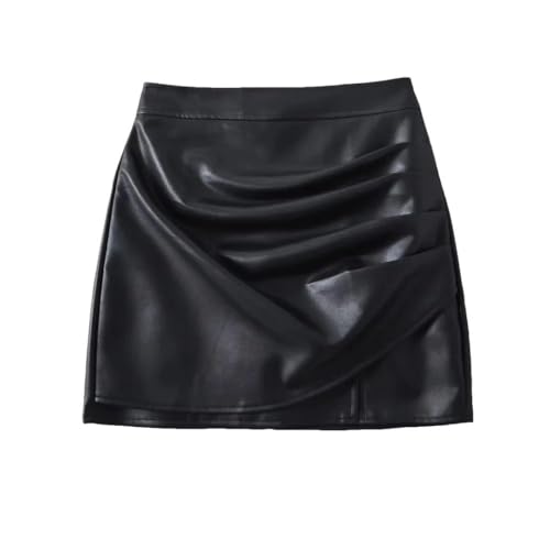 Jupe en cuir PU pour femmes pour un look vintage chic en soirée et au bureau