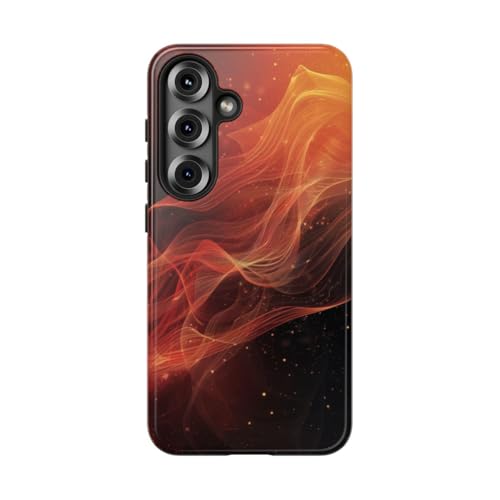 Coque Samsung S25 Abstrait Vagues orange pour illuminer votre style au quotidien