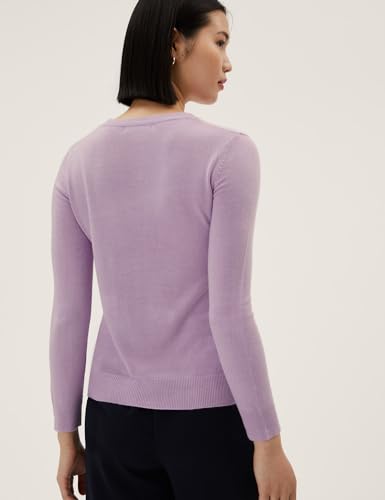 Image of Marks & Spencer Acrylic Women's Round Neck Sweater
