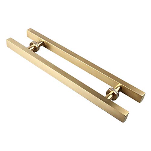 Poignée de porte en verre push-pull dorée pour sécuriser et embellir