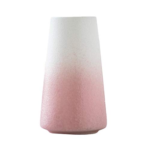 ZUOLUO Floreros Jarrones Jarrones de Flores Flor florero Jarrones de Flores para Sala de Estar Jarrones pequeños para Flores Florero Moderno para Flores Pink Cover