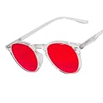 PRIMALS Blue Light Blocking Glasses - Extra Strength - Blocks 99.9% Blue Light - Improves Sleep & Focus - Computer/Gaming/TV/Phones - (Red Lens + Clear Frame)