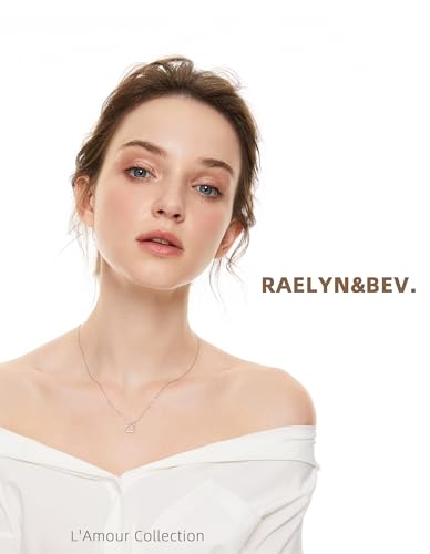 Raelyn&Bev. L'Amour Collection Jewelery,Heart Pendant Necklace,Choker Necklaces For Women, Girls with Polishing Cloth and Velvet Drawstring Bag4