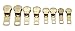Zipper Repair Kit Solution YKK® 8 Sets Auto Lock Sliders Assorted 2 of #5, 2 of #7 , 2 of #8 and 2 of #10 Included Top & Bottom Stops - Made in USA (YKK Brass Auto Lock Sliders)