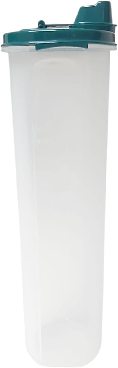 Signoraware Jumbo Easy Flow BPA Free Plastic Container | Microwave & Dishwasher safe | Airtight & Leakproof | Ideal for Home & Restaurant use | Best for Oils & Liquid Keeper ( ForestGreen | 1.1 Ltr )