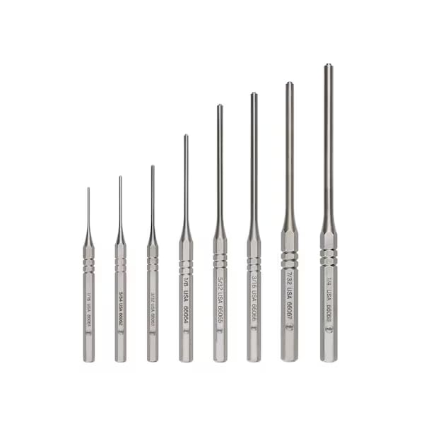 Roll Pin Punch Set, 8-Piece (1/16-1/4 in.), Mfr: PNC93001-A