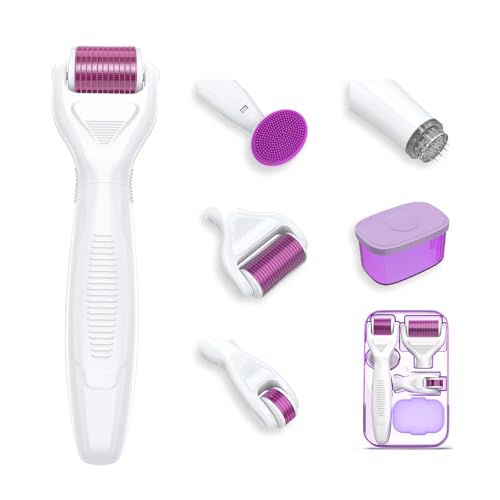 Derma Roller, Micro Needing System for Women and Men, 6 in 1 Prof...