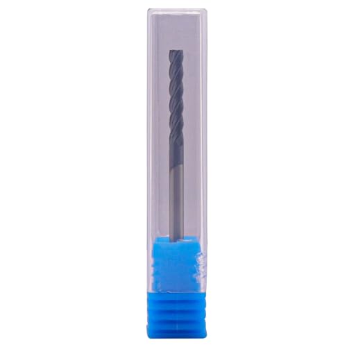 Image of BestParts 5Pcs 1 /8 inch 4 Flute Solid Carbide Long Square End Mill AlTiN Coated | 30 Degree Helix, 1 /8 inch Cutting Diameter, 1 /8 inch Shank Diameter, 3 /4 inch Length of Cut, 2-1 /4 inch Overall Length