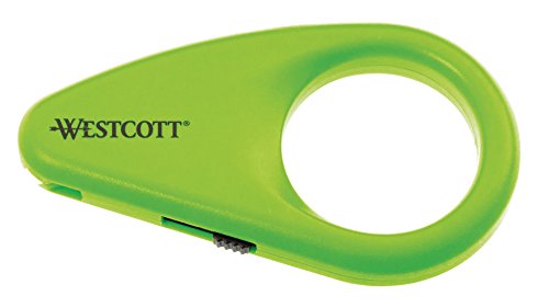 Westcott Mini lame de sécurité Ouvre-boîte – Céramique – Vert