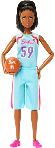 Barbie Made to Move Doll & Accessories, Brunette Basketball Player