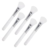 ARTIBETTER 5 Stück Silikon Gesichtsmaskenpinsel Bruchsicher Leicht zu Reinigen Transparent für Professionelle Hautpflege und Tägliche Anwendung