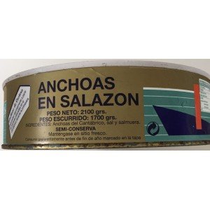 Anchoas del Cantábrico en salazón La Nutria RO-2350