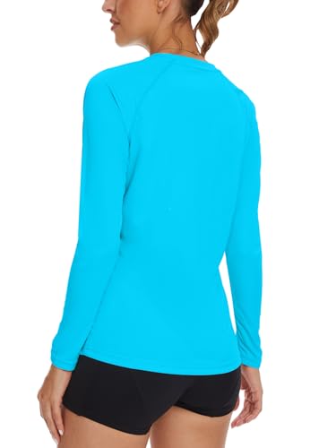 NEYOUQE Women's Long Sleeve Shirts UPF 50+ Sun Protection Shirt Lightweight Quick Dry Workout Tops for Women - Image 3