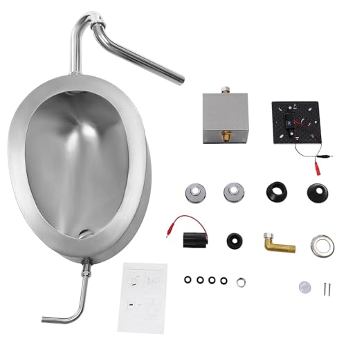 Urinoir à chasse d'eau automatique en acier robuste pour espaces commerciaux - 4