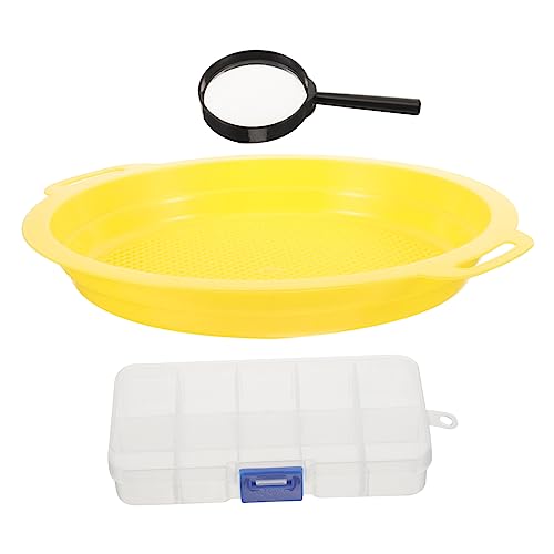 BCOATH Gold Panning Kit Mesh Sifting Pan Gold Prospecting Tools Portable Sieve Pan for Mining Durable Plastic Easy to Clean