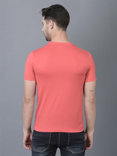 Image of Dollar Super Combed Cotton Mens Pack of 3 Solid T-Shirt