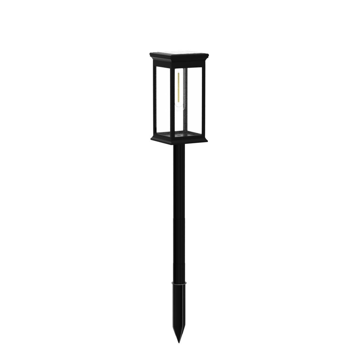 8 Piezas Luces Solares Led Exterior Jardin, IP65 Luces Solares Jardin, Mejorada LED Luz Solar Exterior Jardín para Patio, Camino, Césped, Blanco Cálido