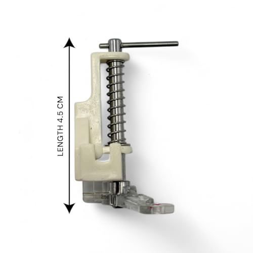 Image of ZENITH Darning Spring Type Pressure Foot Snap on Type for Automatic Electric Low Shank Sewing Machines Suitable for Usha Janome Brother Singer etc Creme (Darning Spring Type Creme)