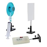 HEALEEP Kit per Esperimenti con Lenti Ottiche a Messa a Fuoco Variabile Riempite D’acqua, Apparecchio da Banco Ottico per Rifrazione della Luce, Strumento Didattico per Esperimenti