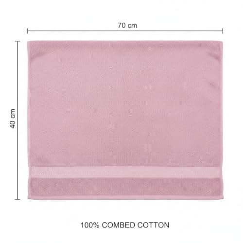 Image of Sulfar 100% Combed Cotton, Quick Drying Highly Absorbent, Luxury Hand Towel Set (Pack of 4, 40 X 70 cm) Soft Berry