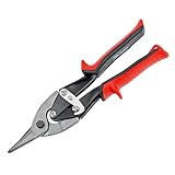 MTX Tesoura para Chapa 10" (250 mm) – Corte Reto com Cabo Emborrachado e Alavanca Dupla