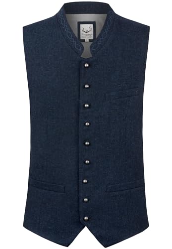 Gilet traditionnel Devito homme bleu 54 fini les costumes inconfortables en fête