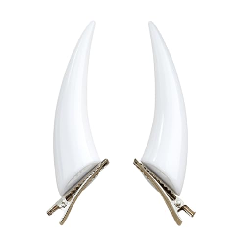 1 par de horquillas para el pelo de cuerno de diablo, estilo gótico, clip único para cosplay para fiestas de Halloween y disfraces de festivales