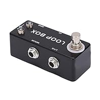 [MINI SIZE, DURABLE BODY] Guitar loop effect pedal with true bypass, ideal for bass guitar pedal. [VERSATILE ROUTING SELECTION] Supports multiple effects routing, perfect for changing guitar tones. [LED INDICATOR] Clearly shows working status, making...