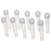 AllGIFT Science Tubes 10pcs Plastic 90mm*15mm Test Tube Vial with Seal Cap Burette School Educational