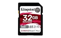 Kingston Canvas React Plus 32GB SDHC Speicherkarte UHS-II 300R/260W U3 V90 for Full HD/4K/8K - SDR2/32GB – Ansicht 1