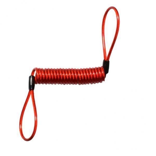 Cable recordatorio de seguridad para motocicleta, pack de 4 cuerdas de resorte retráctil