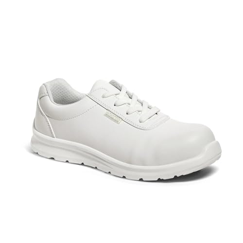 Sparco Trackday Laces Walker - Zapatos Bajos de Seguridad S2 ESD de Microfibra Impermeable, sin Metales. Ideal para higiene y Sector alimentario/médico - EU 38