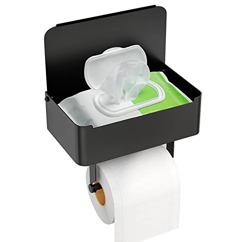 toilet paper holder with wipe dispenser