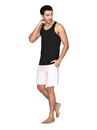 Image of XYXX Men's Cotton Modal Round Neck Vest | Antimicrobial, Breathable, Soft & Comfortable Man's Inner, Ultralight Baniyan for Man (Pack of 2)