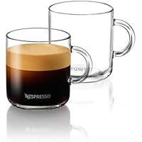 Vertuo - Juego de tazas de café (2 tazas de cristal de 390 ml)