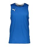 Extras: por defecto PUMA Practice Maillot de baloncesto para hombre, color blanco/azul, 3XL, blanco / azul, XXXL
