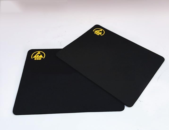 10 Pack Anti-Static Mouse Pad,ESD-Protected Rubber Base with Conductive Fabric,Size 180x220mm for Cleanrooms