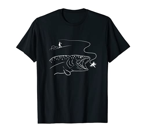 Pêche à la mouche Chasse à la truite à la mouche T-Shirt