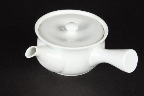 Hasamiyaki 40619 White Porcelain Manten Teapot (Medium)