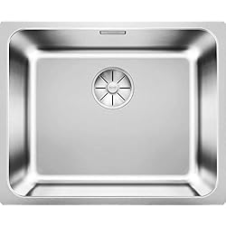 Fregadero Blanco Andano 500 U Blanco 526122 Fregadero de cocina de acero inoxidable, 600 mm