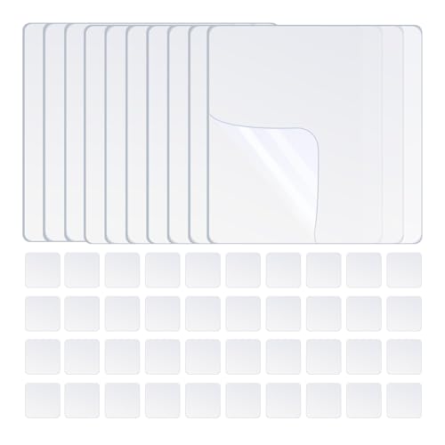 Image of Double Sided Tape Heavy Duty,Clear Nano Tape Square 50 PCS,Removable Mounting Tape for Walls,Waterproof Two Sided Sticky Adhesive Pads Strips,Transparent Wall Tape No Damage Cinta Doble Cara