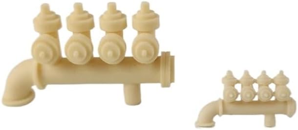 5Set Resin Firefighting Valve Simulation Fire Hydrant Mini Display Prop Length 41 21mm for Nautical Model Scene Decoration Parts(21x12x5mm)