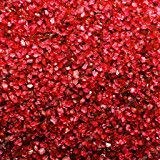 Image of Maalavya Sugar Size Crystal Sand for Home and Garden Decor, Aquarium Substrate (Red, 450 Grams)