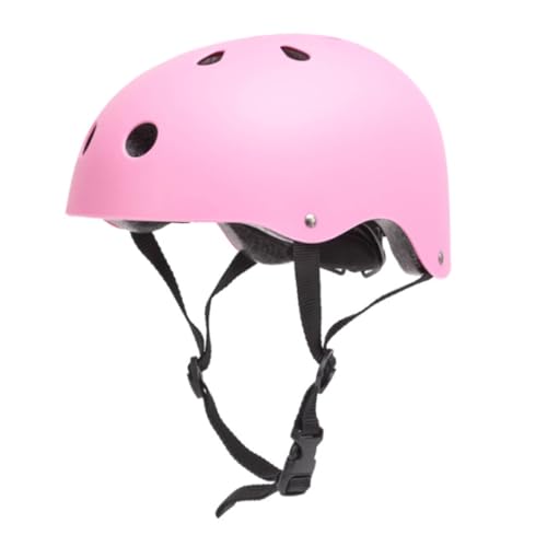 Casco de Bicicleta para Adultos Casco de Ciclismo Ajustable para Patinaje Patinador protección para Patinaje Rosa