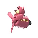 車用 芳香剤 消臭 除菌 交換可能 クルマ プレミアム 熊 パイロット クリップタイプ ふわり香る カーベントアクセサリー クリップ式 ディフューザー 固形香料 車装飾 取り付け簡単 贈り物 トイストーリー ロッツォ（いちごくま）