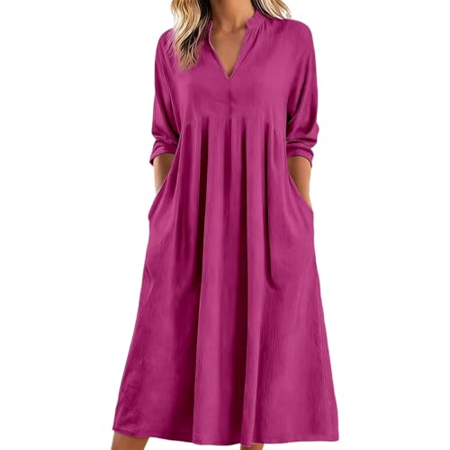 Robe d'été élégante et minimaliste en tissu respirant haut de gamme