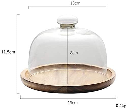 Assiettes à desserts avec couvercle en verre et plat de présentation