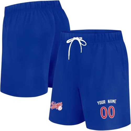 Image of ANTKING Swim Trunks Custom Name Number Beach Shorts for Men Youth Gifts