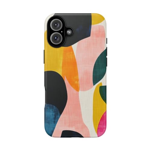 Coque iPhone 16 Plus bleu abstrait pour sublimer votre style