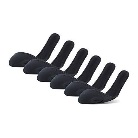 Peds Women's Cushioned Insole Liner, 6-Pairs, Black, Shoe Size: 5-10 Cover